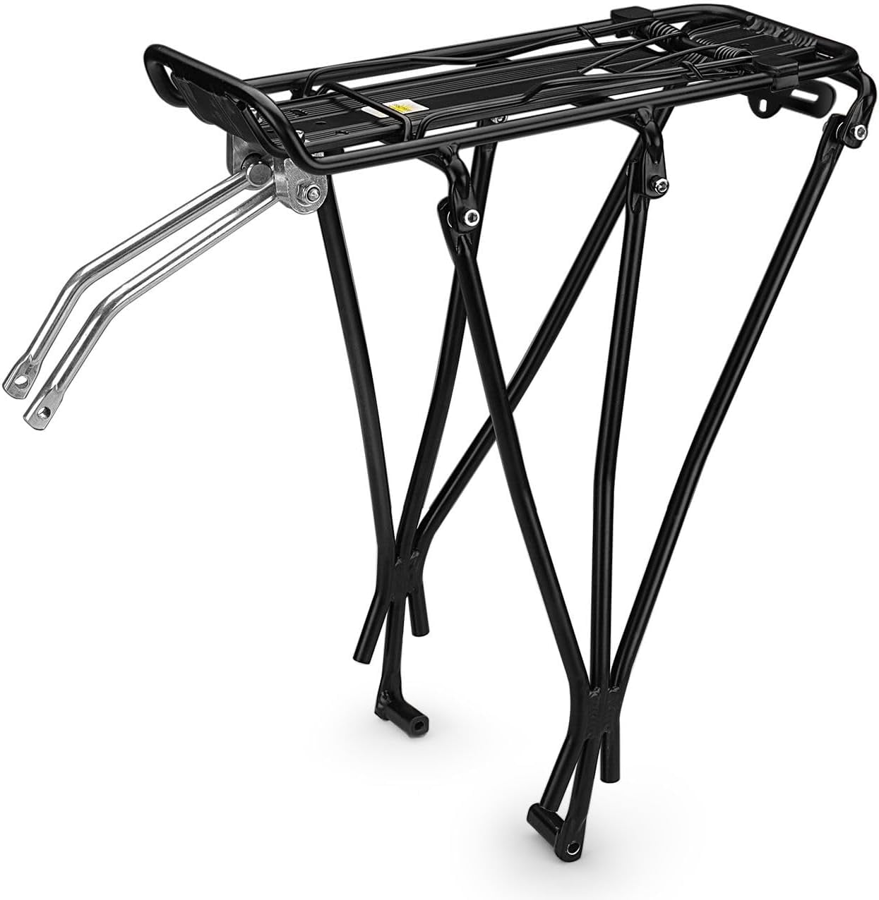 Bike Cargo Rack, 55 lb Aluminum Rear Rack for 26-28 Inch Bikes ...