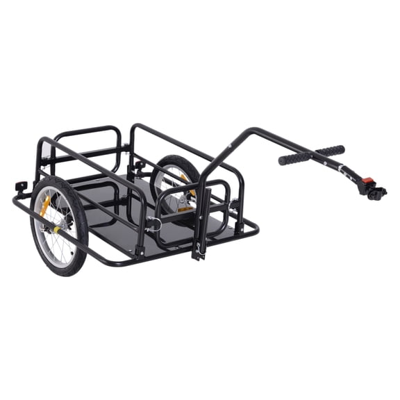 Bike Cargo Trailer, Foldable Bicycle Trailer Cart with 88 lbs Capacity Hitch