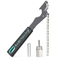 thumbnail image 1 of Bike Cassette Removal Tool Kit-Bicycle Sprocket Removal Tools- Chain Whip & Lockring Tool With 5mm/12mm Guide Pin For SHIMANO HG Freewheel Cassette Replacement, 1 of 7