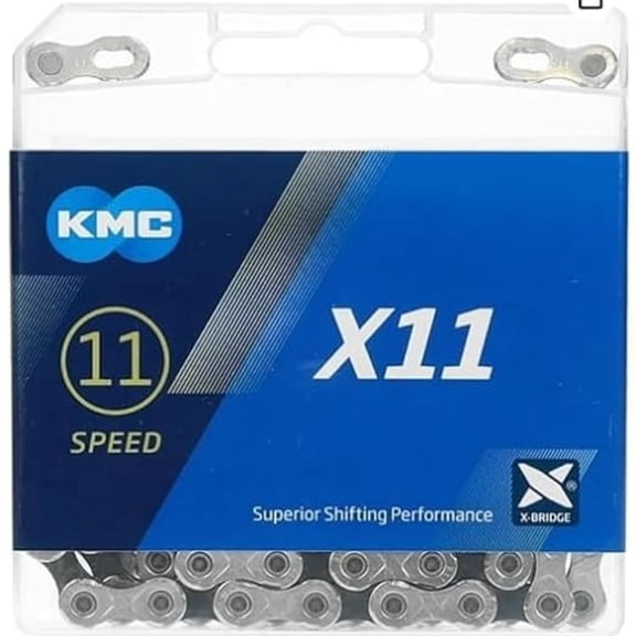 X11 Silver Black 11 Speed Bike Chain 118 Links Fits Shimano SRAM Campagnolo MTB Road Bike