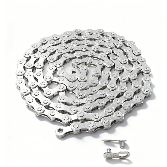Bike Chain,9/18/27 Speed Mountain/Road Bike Chain,116 Links with Double X-Bridge Design & Anti-Rust Coating,Compatible with 8/9/16/18/24/27 Speed Bicycles