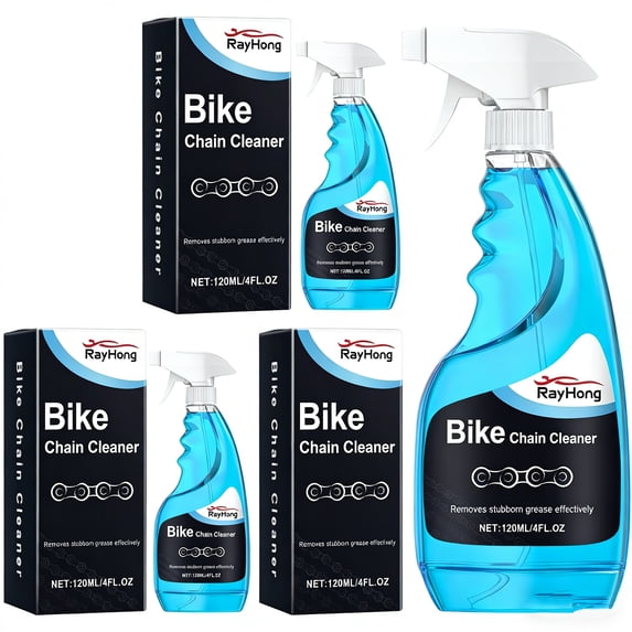 Bike Chain Cleaner Spray - 120ml Powerful Rust Prevention, Removes Dirt & Grease, Easy to Use for Motorcycles, Bicycles, Outdoor Bike Maintenance Tool (3PC)