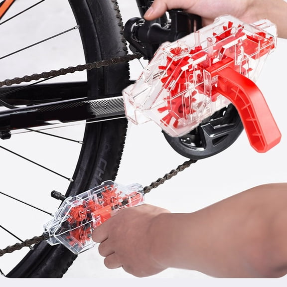 Bike Chain Cleaner Tool Chain Washer Rust Remover Cleaning Kit for Motorcycle Bicycle
