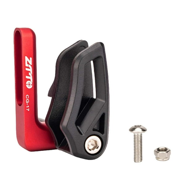 Bike Chain Guide Stabilizer, Aluminum Alloy Chainring Guard, Prevent Drop Mountain Bike Chain Guard, Chain Tensioner Red