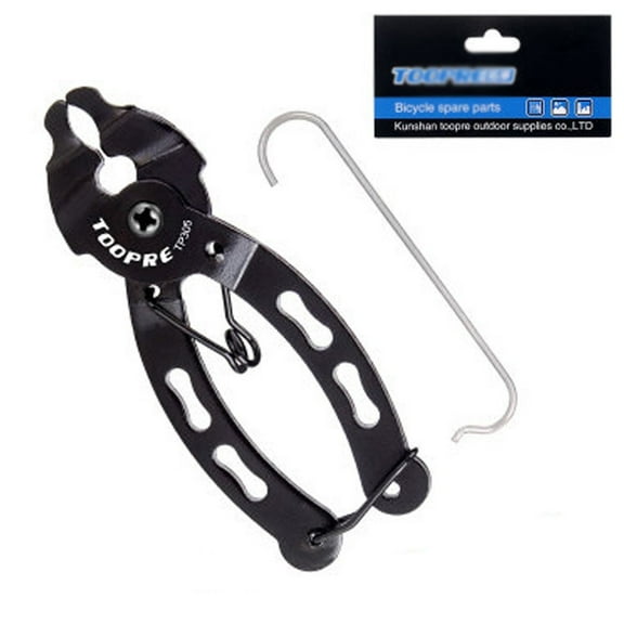 Bike Chain Link Pliers Tool for Cycling, Steel Quick Release Buckle Remover with Hook, Compact Disassembly and Assembly Repair Instrument for Road and Mountain Bikes