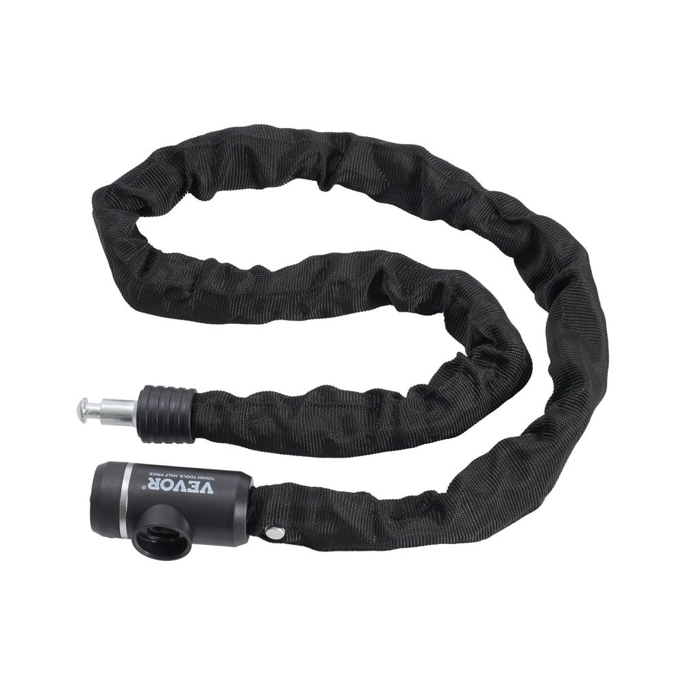 Bike Chain Lock, 3.94 Ft Combination Bicycle Chain Lock with 3 Keys, Heavy Duty Anti-Theft High Security Bike Locks, Perfect for Bike, Motorcycle, Scooter, Bicycle, Door, Fence or Gate, 10mm