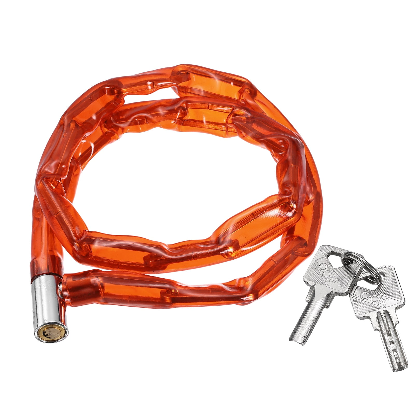Bike Chain Lock, (40 Inch, Red) (1 Pcs), Manganese Steel Anti-Theft Bicycle Chain Lock with Keys, Suit for - Bike/Motorcycle/Scooter/Truck