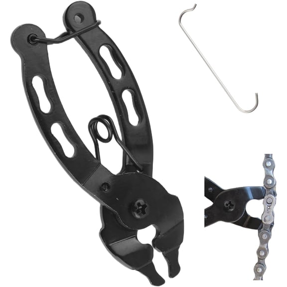 Bike Chain Tool,2-in-1 Two-Way Arc Snap Design Bicycle Chain Tool for Quick Dismantling & Installing,Multi-Function Master Link Pliers with Return Spring Fit for 6-12 Speed Chains