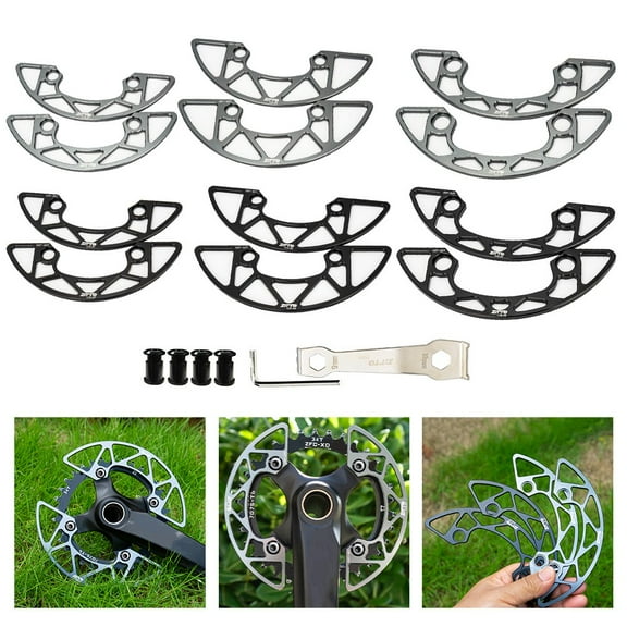Bike Chainring Guard 104 for BCD Bicycle Chain Ring Protector Cover 30-40T Sprocket Gray 30-32T