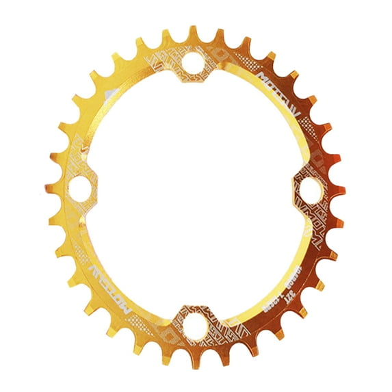 Bike Chainring, Round/Oval 104BCD 32T 34T 36T 38T Narrow Wide Single Chainring for Bicycle Bike