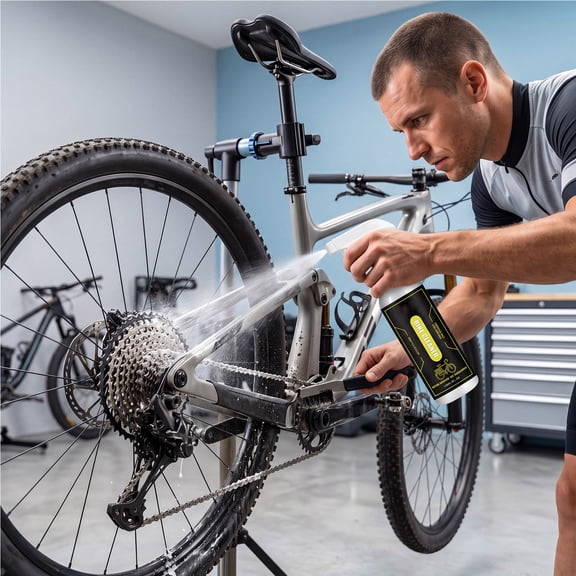 Bike Cleaner Spray, Multi Purpose Bicycle Degreaser for Chain Frame Wheel Cassette Maintenance, Foam Cleaning Solution for Road Mountain Bikes and Metal Components