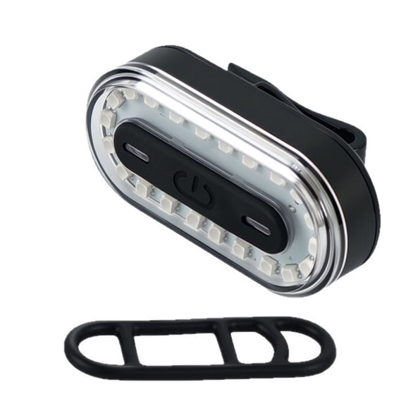 Bike Colorful Taillight USB Charging Night Riding Back Clip Running Light