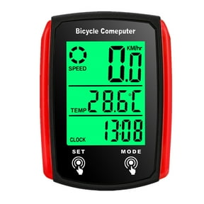 Bike Computer and Bicycle Odometer Wired MPH KM/H Bike Speedometer with Automatic Wake-Up Cycling Speed Tracker LCD Display & Single Mileage & Multi-Functions Accessories