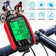 thumbnail image 1 of Bike Computer,Bicycle Speedometer,Bicycle odometers,Wireless Cycling Odometer,Multifunctional & Waterproof,Smart Touch Backlight,HD Digital LCD Big Display for Training,Hiking,Riding (Red), 1 of 6