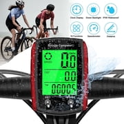 Bike Computer, Bicycle Speedometer, TSV 2.2" LCD Waterproof LCD Digital Cycle Bicycle Speedometer Odometer Stopwatch for Training, Hiking, Climbing, Riding, Multifunctional, Backlight
