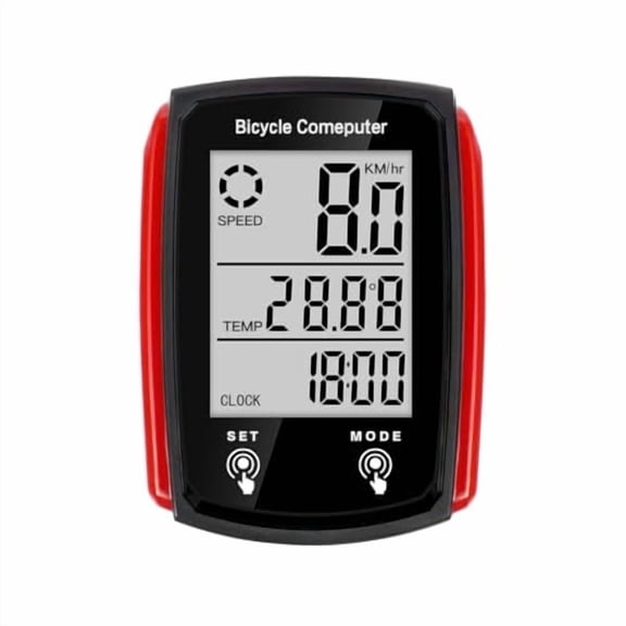 Bike Computer and Bike Odometer Wired KM/H Bike Speedometer, Automatic Wake up Bike Speed Tracker LCD Display & Single Mileage & Multi-Function & Calorie Counting Accessories