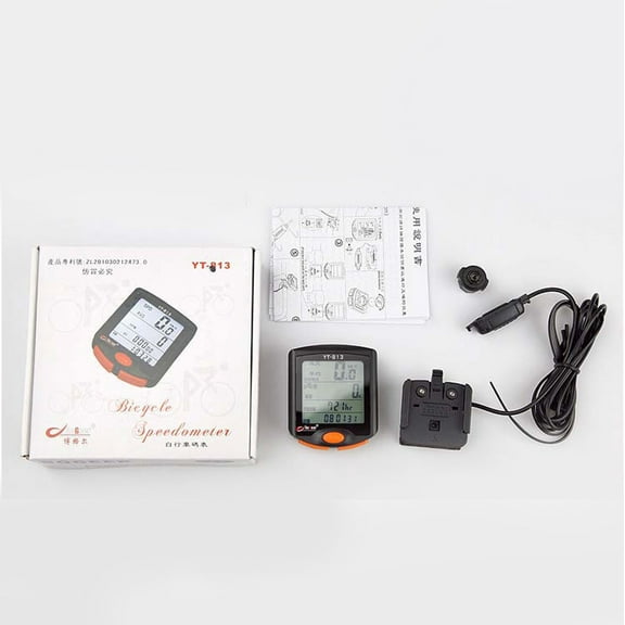 Bike Computer Odometer Speedometer Multifunction LCD Backlight | Real-Time Speed, Mileage, Temp Display | Waterproof, Portable | Fits 4"-40" Bikes, Motorcycles | ABS | 55x46x18mm