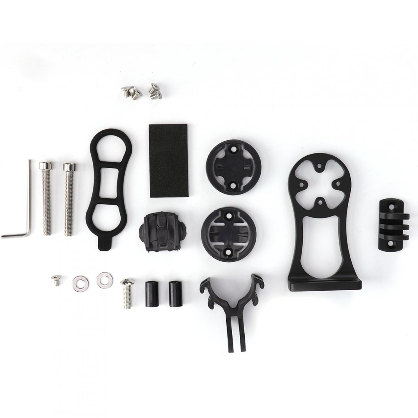 Bike Computer Stem Extension Bracket Aluminium Alloy Extend Base Light Clamp CNC Black