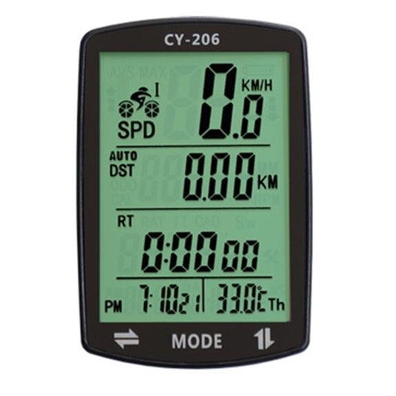 Bike Computer and Bicycle Odometer Wireless Bike Speedometer with Cycling Old School Speed Tracker Multi-Functions