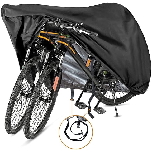 Bike Cover for 1, 2 or 3 Bikes Outdoor Waterproof Bicycle Covers 420D Heavy Duty Ripstop Material Offers Constant Protection for All Types of Bicycles All Through The 4 Seasons
