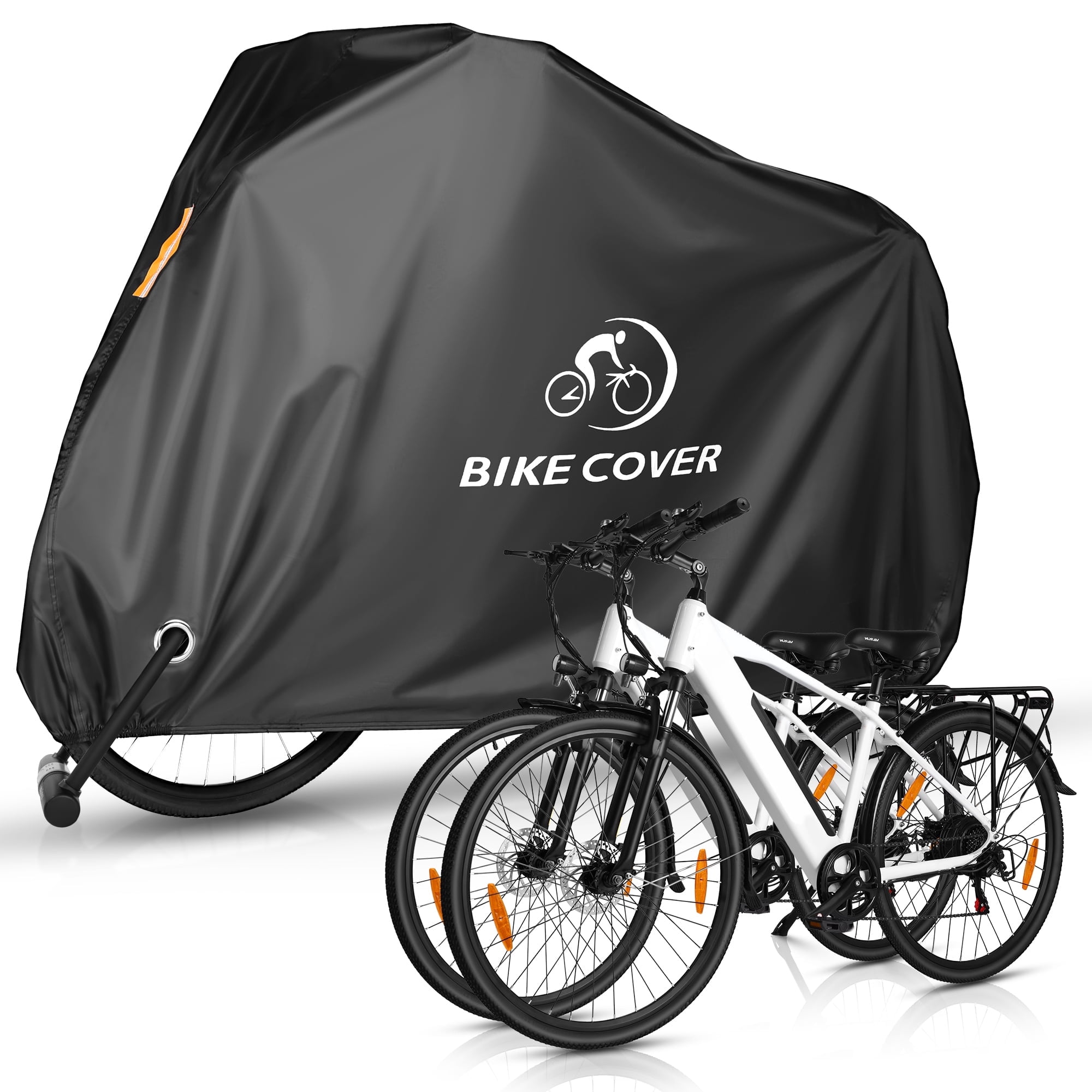 Bike Cover Outdoor Storage Waterproof 3 Bikes 300D Oxford Fabric