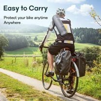 Bike Cover Storage Heavy Duty Storage Tent Outdoor Portable Bicycle Tent PU4000 Waterproof Cloth  210D Oxford Fabric, Protect Against Wind, Rain, Snow, Dust W/Travel Bag (Grey)