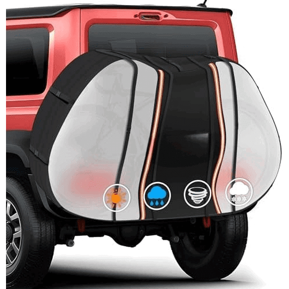 Bike Cover for Transport 3 Bike - 600D Travel Bike Covers for Bikes on Rear Bike Rack Heavy Duty & Waterproof, Outdoor Full Bicycle Rack Cover for 3 Bikes on Car Hitch Storage (Clear)