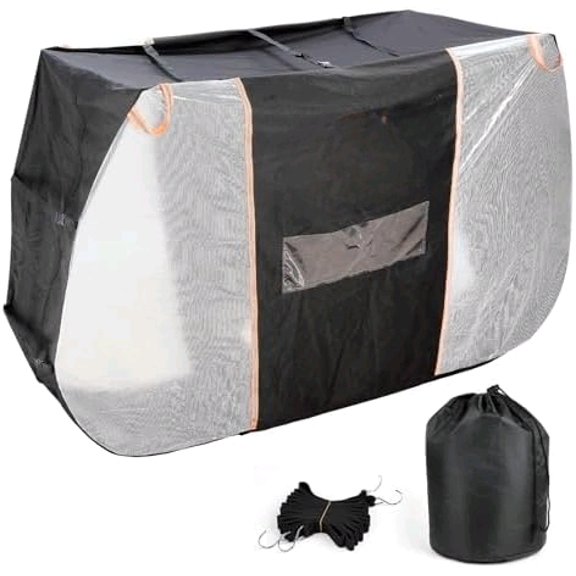 Bike Cover for Transport on Hitch Rack, Bicycle Cover Outdoor Storage Waterproof All Seasons Fit 2 Bikes, Travel Use for Car, RV, SUV$$Sport & Recreation Other