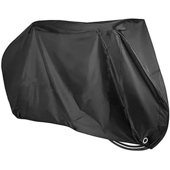 Bike Cover,Waterproof Outdoor Bicycle Cover with Lock Hole Heavy Duty Anti Rain Dust UV Protective Bicycle Storage for Mountain Road Electric Bike(Color : Black)180×60×90cm