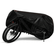 Bike Cover Outdoor for 2 Bikes, 420D Oxford Heavy Duty Waterproof Bicycle Cover - Rain, Sun UV, Dust & Wind Protection with Storage Bag for Mountain Bike