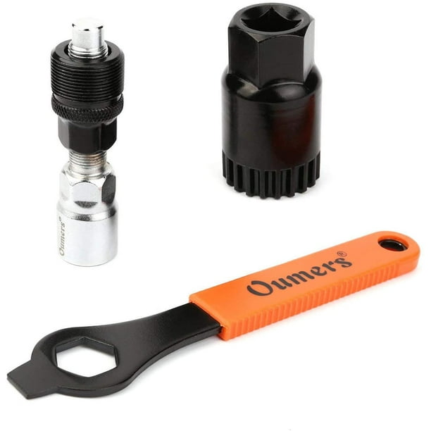 Bike Crank Extractor & Bottom Bracket Remover with 16mm Spanner Wrench