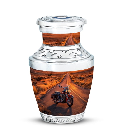 Bike Cremation Urn for Ashes Human Adult Female Male - Motorcycle Urn for Human Ashes for Women Men - Memorial Burial Funeral Decorative Urns - 3inch, Small/Mini Size - Single 1Pcs