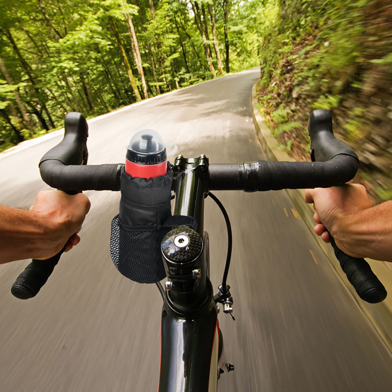 GJX Bike Cup Holder Handlebar Water Bottle Holder For Bike Bicycle Scooter Boat Walkers Stroller