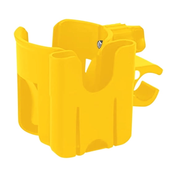 Bike Cup Holder with Phone Mount, Universal Clamp Drink Holder for Scooter Wheelchair Motorcycle, Yellow