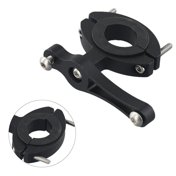 Bike Cycling Handlebar Water Bottle Cage Mount Clamp Aluminum Alloy Black