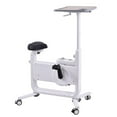 thumbnail image 1 of Bike Desk, Adjustable Height Standing Desk with Tablet Holder - Ideal for Home Office Workouts, Supports Up to 265 lbs, 1 of 9