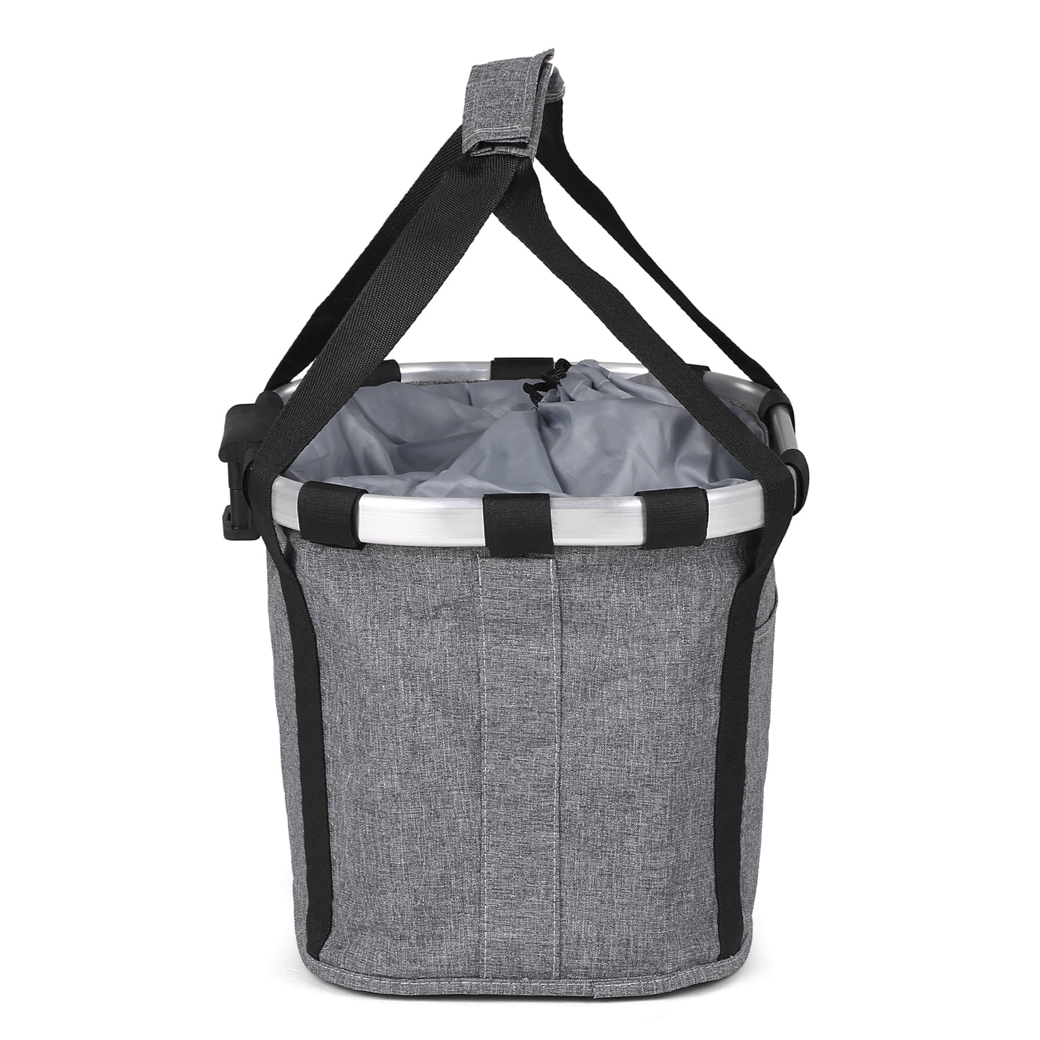 Bike Detachable Basket Bicycle Front Pet Carrier Canvas Bag Aluminum Alloy Frame