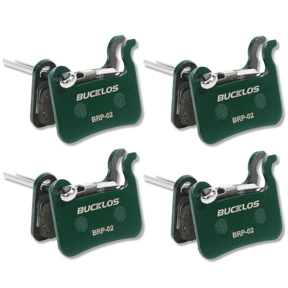 Bike Disc Brake Pads BUCKLOS BRP-02 2 Pair 4 Pair Bicycle Disk Brake Pads Steel metal back plate Resin Creamic Semi-Metallic for Zoom/Shimano Deore XT XTR LX SLX MTB/Road