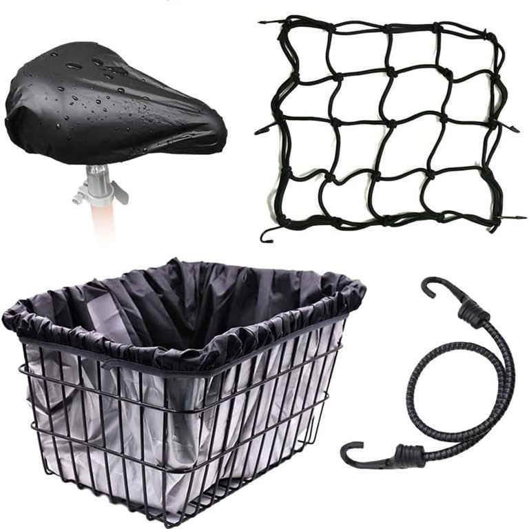 Bike Ebike Basket Luggage Net Rain Cover Waterproof Cover Shopping Travel Walmart