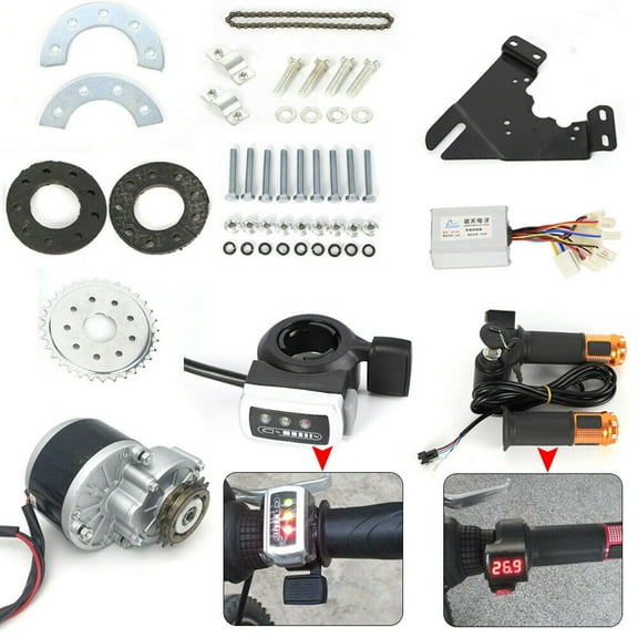 Bike Engine Conversion Kit, Electric Bike Motor, Freewheel Adapter, Mounting Plate, and Installation Guide for Upgrading Your Bicycle to Electric