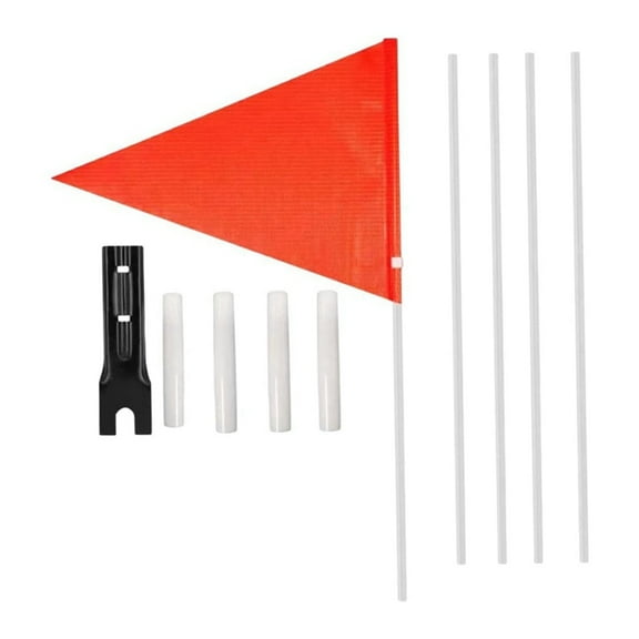 Bike Flag Kid Bike Trailer Flag Reflective Children Flag with Attachment Bnacket Red Stroller Flag