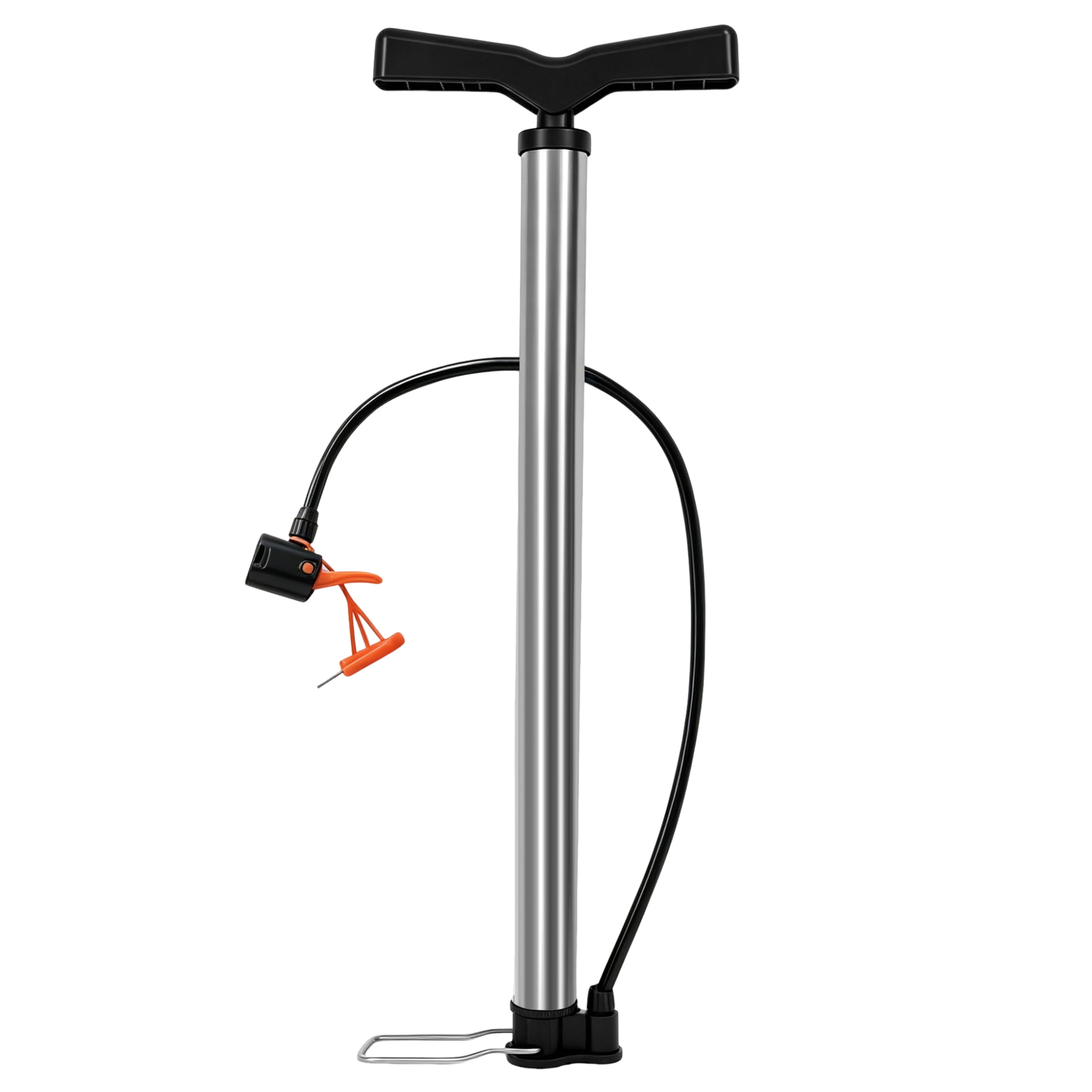 GARITIN Bike Pump, 140 PSI High Pressure Hand Air Pump with Dual Valve for Bikes Balls Inflatables