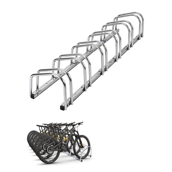 Bike Floor Stand, Freestanding Bike Parking Rack for Garage, Heavy Duty Bicycle Storage Organizer Fit 22-28" Wheels & 2.2" Tire Width,Indoor Outdoor Bike Storage Stand for Home, Apartment, Bike Shop