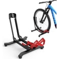 thumbnail image 1 of Bike Floor Stand, Portable Bike Storage for Garage - up to 3.5" Tire Wide, MTB & Road Bicycle Floor Stand, Front and Rear Wheel Parking Rack Fit for 26"-29" Bikes, 1 of 7