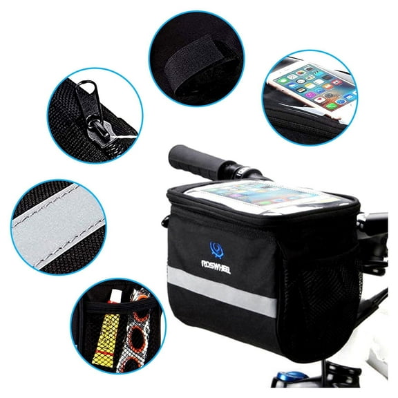 Bike Frame Bags, GYDEK Touchscreen Mountain Road MTB Bicycle Handlebar Bag Universal, Outdoor Waterproof 3.5L Large Capacity Fit for All Cellphone Under 6.5 inch