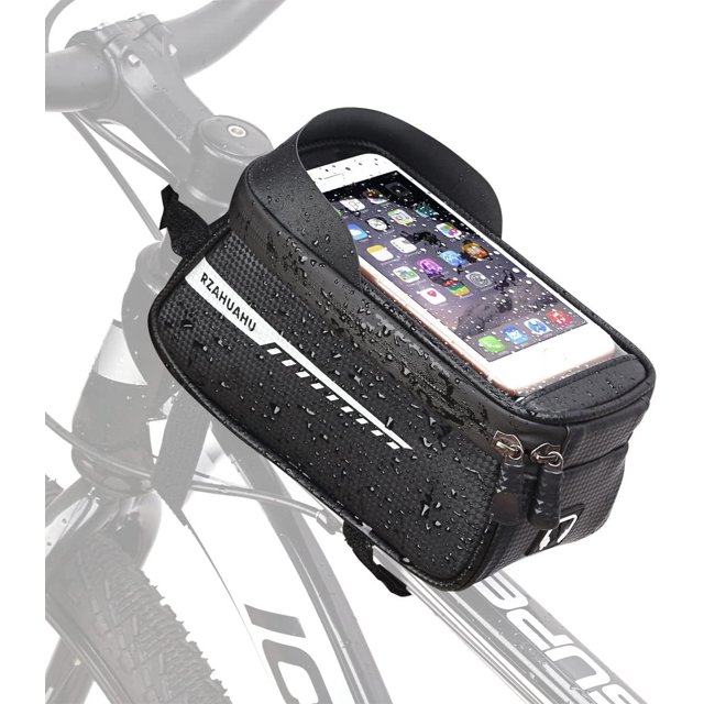 Bike Front Frame Bag, Waterproof Bike Bag Mountain Bicycle Handlebar