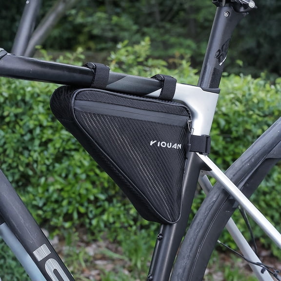 Bike Front Frame Triangle Bag, 1PC Large Capacity Waterproof Cycling Bag for Mountain & Road Bikes, Cycling Gear Storage & Organizer for Riders