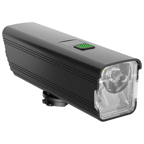 Bike Front Light, Rechargeable with Type-C Fast Charging, Dual Beam Options, Digital Screen, Waterproof, Aluminum Casing