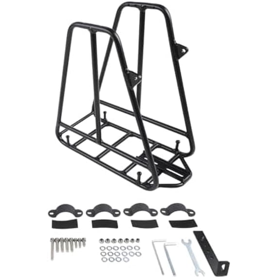 Bike Front Rack Carrier Pannier Adults Carrying Metal Bag Luggage Shelf ...