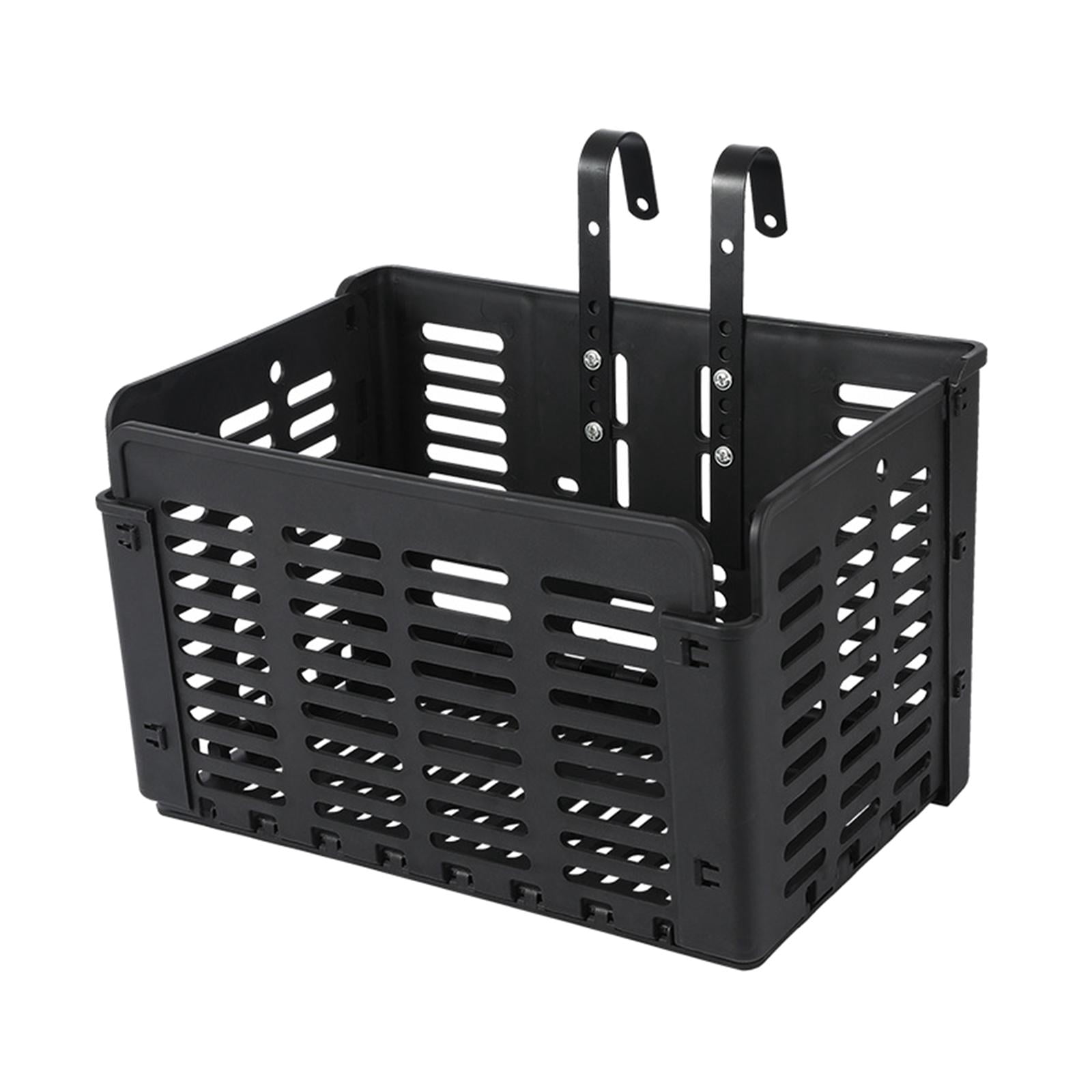 Bike Front Storage Basket Mountain Road Shopping Holder Cycling Folding Cycle Pets Dogs Vegetable Basket with Mounting Screws Bolts